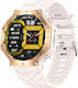 Smartwatch Microwear Kc91 Rosa Silikon
