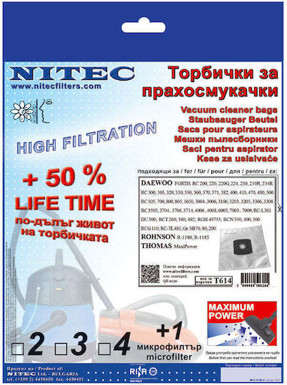 Nitec Filter Hepa Elektrischer Staubsauger 3Stück