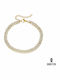 Ghetto Women's Bracelet made of Steel Gold Plated