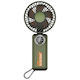 Techsuit Handheld Fan Premium Mini Z8 Digital Led Display Rechargeable Usb-c Port 3 Wind Speeds 2a 3600mah Green