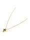 Irmelia Women's Cross from Gold Plated Silver with Chain