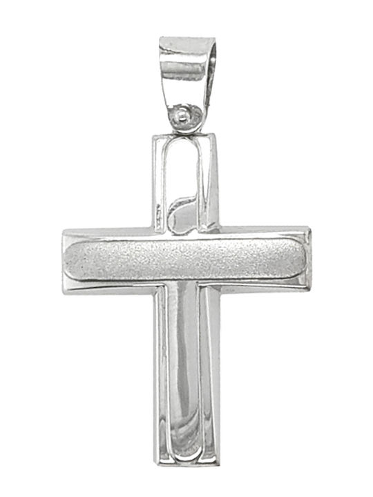 Dio Jewellery Lab Ανδρικός Σταυρός από Ασήμι χωρίς Αλυσίδα