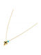 Irmelia Women's Cross from Gold Plated Silver with Chain
