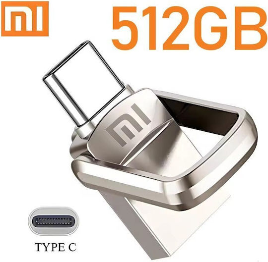 Xiaomi Stick USB Metalic 512GB – OTG USB 3.0 Pentru Telefoane și Calculatoare Mi950