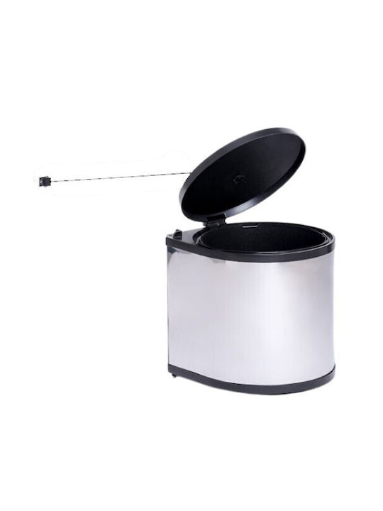 Oscar Oscar Mülleimer Für Schrank Aus Inox Silber 10lt