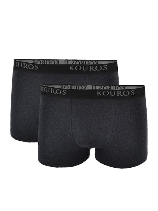 Kouros Men's Boxers Anthracite 2Pack