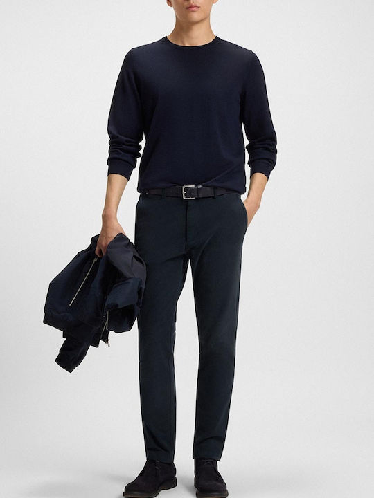 Boss Παντελόνι Ελαστικό σε Slim Εφαρμογή Dark Blue