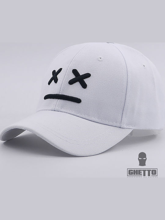 Ghetto Kappen Custom 3D Logo Fashion 6-Panel Weiß