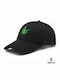Ghetto Kappen Maple Leaf Stickerei 6-Panel Schwarz