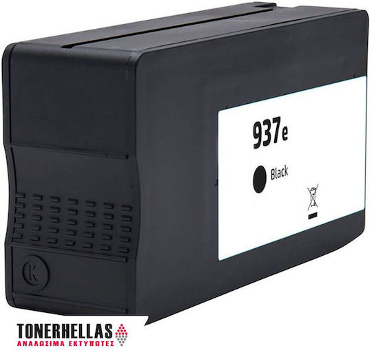 Hp Compatible Ink 937e Bk 4s6w9ne Pages 2500 Black 9110 9120 9130 9720 9730