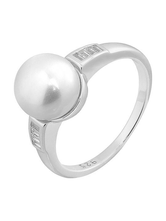 Prince Silvero Ring with Pearls made of Silver