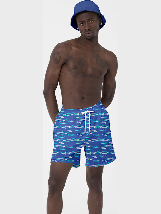 Hawaii Beach Men's Swimwear Shorts Blue
