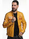 Leather Jacket Biker Yellow
