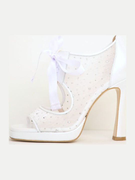 Fardoulis Leather Sandals White