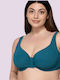 Bikini Bra Sense with Adjustable Straps Petrol Blue