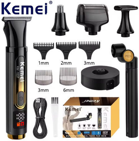 Kemei KM-1537 Electric Shaver Face / Body Rechargeable