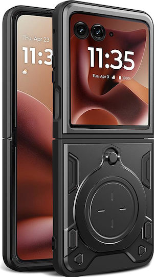 Techsuit Camguard Pro Motorola Umschlag Rückseite Silikon Schwarz (Motorola Razr 60 Ultra)