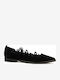 Suede Ballerinas Black
