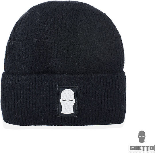 Beanie Unisex Beanie Gestrickt in Schwarz Farbe