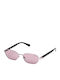 Guess Damen Sonnenbrille mit Braun Kunststoff Gestell und Rosa Linse GU00231 81Y