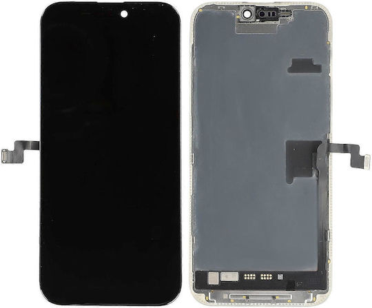 Екран OLED Soft със Сензорен Механизъм за iPhone 16 Pro (Черен)