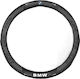 Car Steering Wheel Cover with Diameter 37cm Synthetic Black with Black Stitching