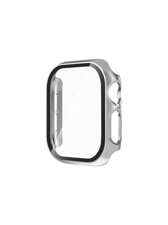 Apple Watch Series 10 42mm Tempered Glass Film Integrated Pc Watch Case Silver
