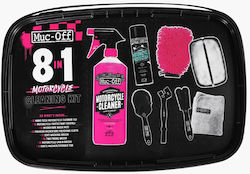 Muc-Off Kit de curățare pentru motociclete 8 în 1 Set de curățare