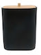 Inter Ceramic Bamboo Bathroom Basket Black