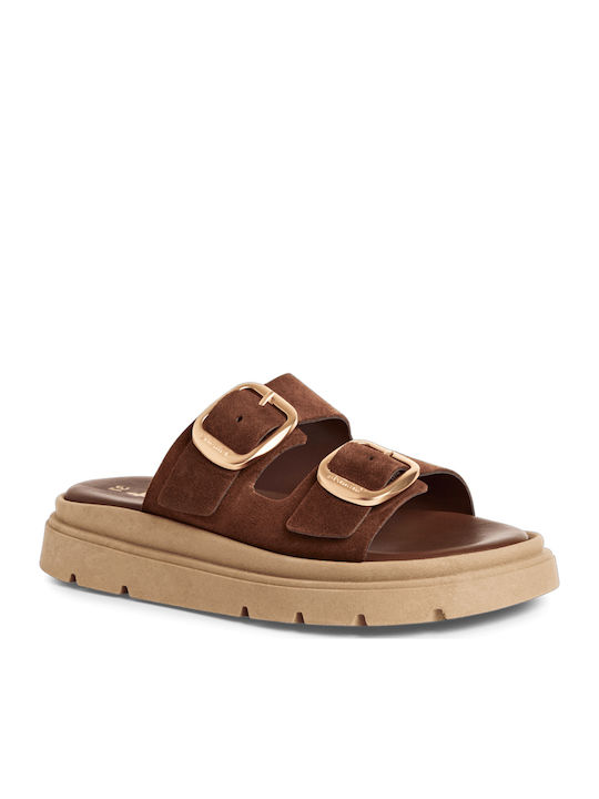 Tamaris Leather Women's Flat Sandals Anatomic i...