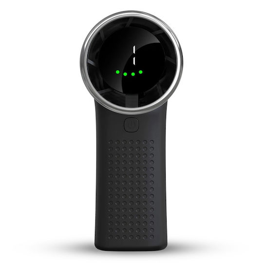 Mini Tragbarer Ventilator A8 LED-Anzeige 5 Geschwindigkeiten Usb-c 3600mAh Batteriekapazität Leise Kompakt Schwarz