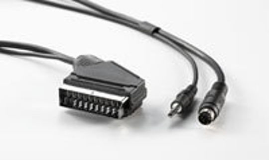 Roline Cable 11.99.4312 From Scart M To Svhs/3.5mm Jack M 20 M Black