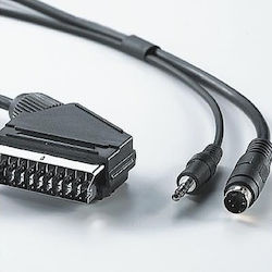 Cablu Roline 11.99.4311 de la Scart M la Svhs/Jack 3.5mm M 10 m Negru
