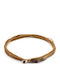 Irmelia "Round Me Up" Men's Bracelet Light Tan made of Silver