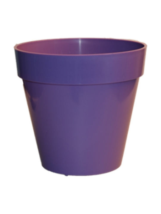 Sic Plast Deco Pot Plastic Purple 14x14x13cm.