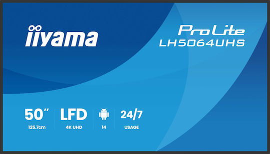 Iiyama LH7564UHS-B1AG Afișaj Public LCD VA 4K UHD 75"