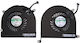 Apple Macbook Pro 17 A1297 Mid 2009-early 2011 Cpu Fans