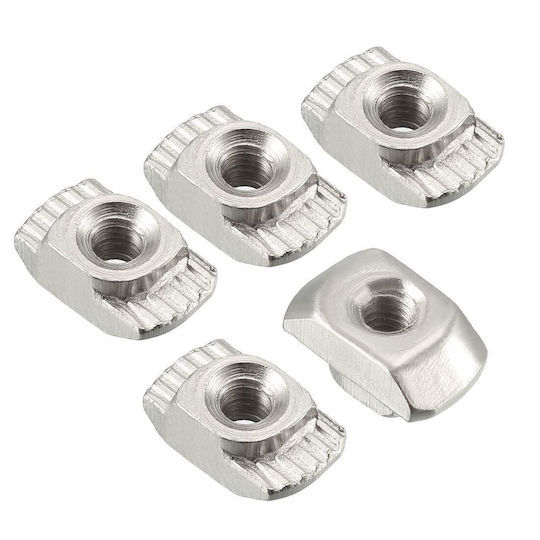 M5 T Sliding Nut Zinc Plated Carbon Steel T Sliding Nut 2020 Aluminum Profile