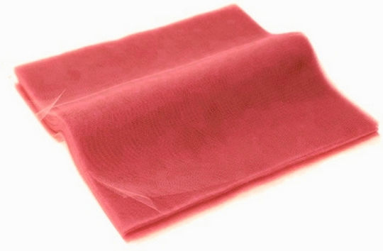 Greek Tulle Square Piece 15x15cm 100 Pcs Pink Coral