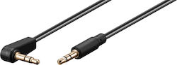 Goobay Aux Audio Connector Cable 3.5 Mm Stereo 3-pin Slim Cu Angled 67784