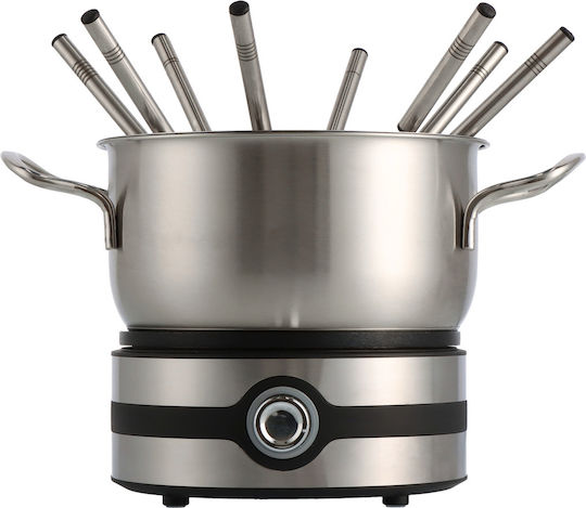 Mauviel 1830 Electric Stainless Steel Fondue Pot Silver 30.5cm