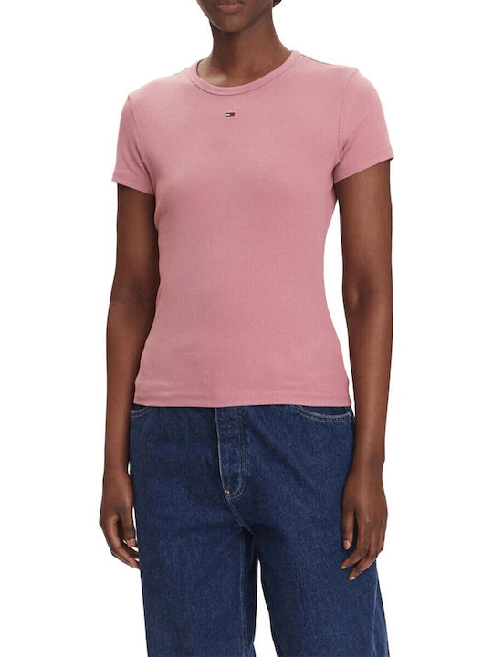 Tommy Hilfiger Essential Γυναικείο T-shirt Ροζ