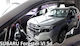 Heko Set of Windbreakers Front and Rear Car Dark Fime for Mercedes-Benz SL Subaru Forester 2024+ 4pcs