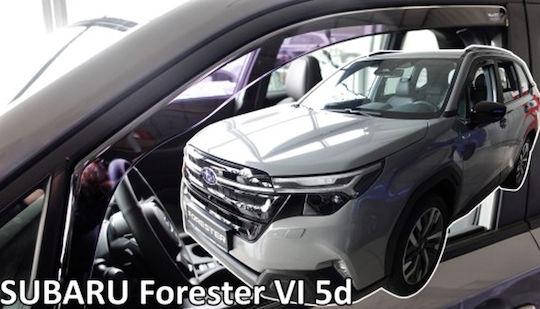 Heko Set of Windbreakers Front and Rear Car Dark Fime for Mercedes-Benz SL Subaru Forester 2024+ 4pcs