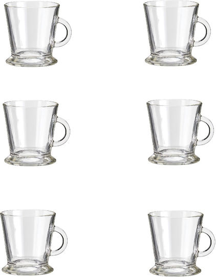 Excellent Houseware Becher Glas Transparent 170ml 6Stück