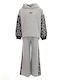 Kids' Set with Pants Winter 2pcs Gray Animal