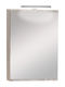Pro Bagno Банско Огледало LED от ПДЧ с Шкаф 50x70см Сив