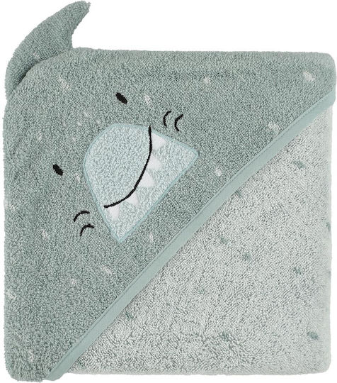 Trixie Baby-Badetuch mit Kapuze Hellblau 75x75cm