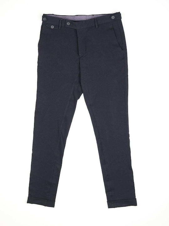 Trousers Chino Elastic in Slim Fit Blue
