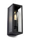 123led Επιτοίχιο Εξωτερικό Φωτιστικό E27 IP44 14x12x32εκ.